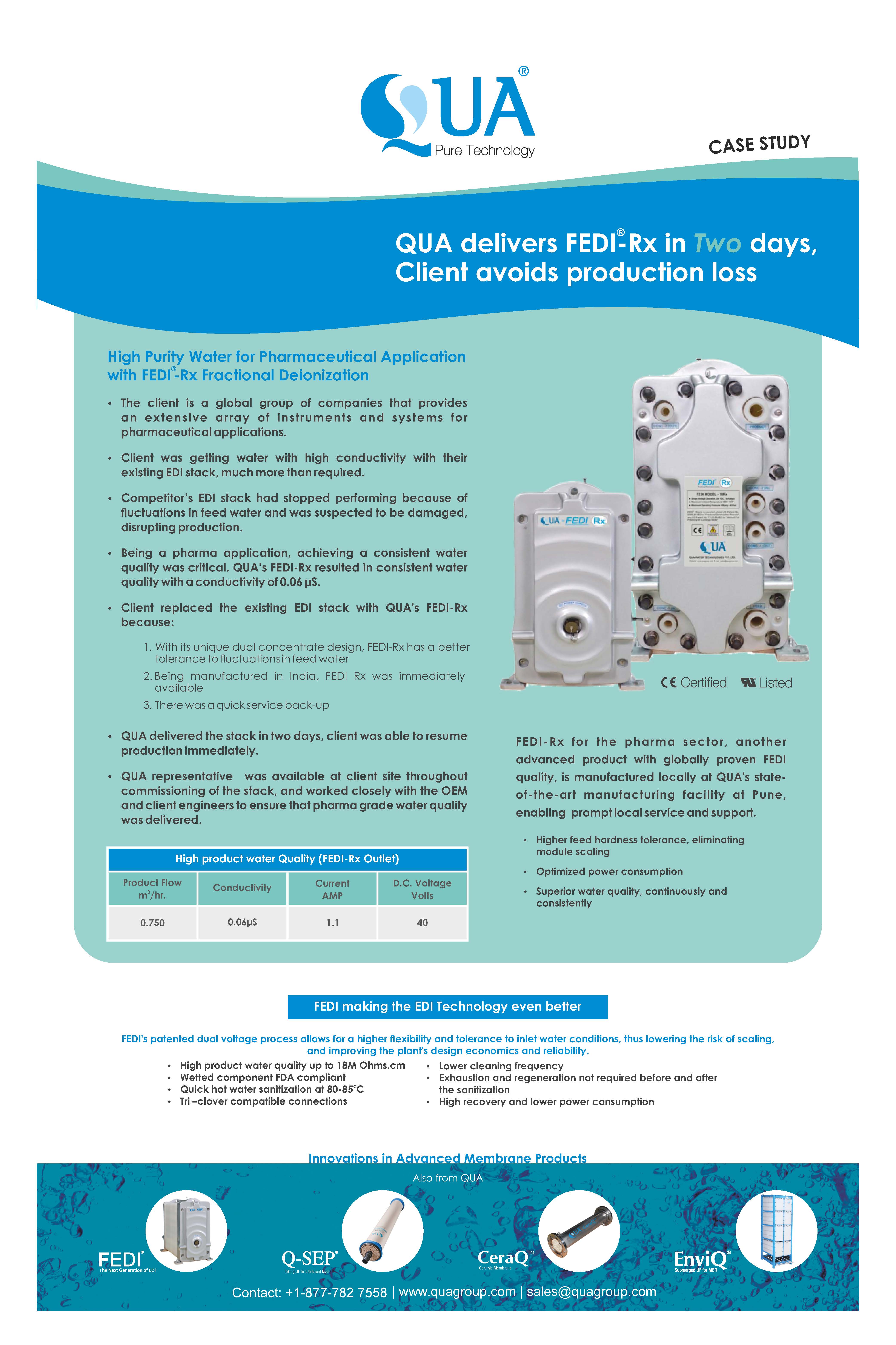 Case study QUA Horiba Fedi Emailer